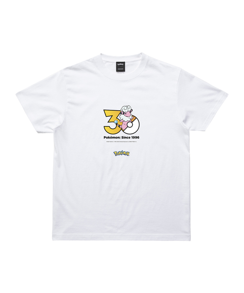 ZOZOSPOT(ゾゾスポット)の「Pokemon 30th Anniversary 1025 T-shirt 「モココ」(Tシャツ/カットソー・レディース・ホワイト・SMALL/MEDIUM/LARGE/X-LARGE/XX-LARGE/XXX-LARGE/100cm/110cm/120cm/130cm/140cm/150cm/160cm)」の1枚目の写真