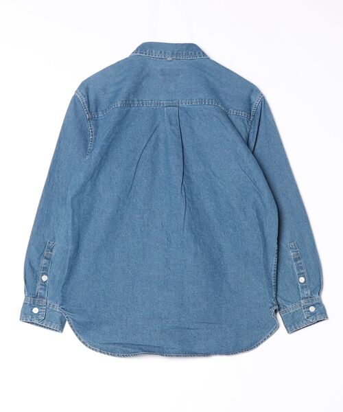 McGREGOR(マックレガー)の「2WAYデニムロングシャツ(シャツ/ブラウス・レディース・ブルー系その他/ブルー・L/M)」の3枚目の写真