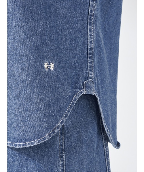 McGREGOR(マックレガー)の「2WAYデニムロングシャツ(シャツ/ブラウス・レディース・ブルー系その他/ブルー・L/M)」の14枚目の写真