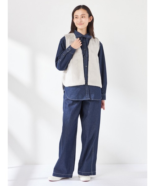 McGREGOR(マックレガー)の「2WAYデニムロングシャツ(シャツ/ブラウス・レディース・ブルー系その他/ブルー・L/M)」の19枚目の写真