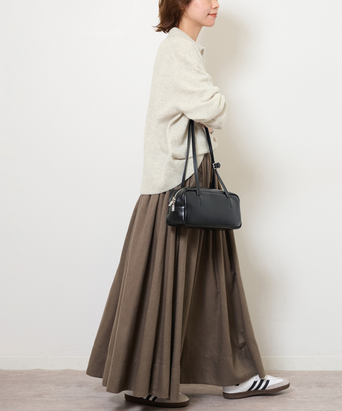 JOURNAL STANDARD relume（ジャーナルスタンダード　レリューム）の「《追加 / 新色》ラムミックスシャツプルオーバー（ニット/セーター・レディース・ネイビー/パープル/アイボリー/ブラウン・FREE）」の12枚目の写真