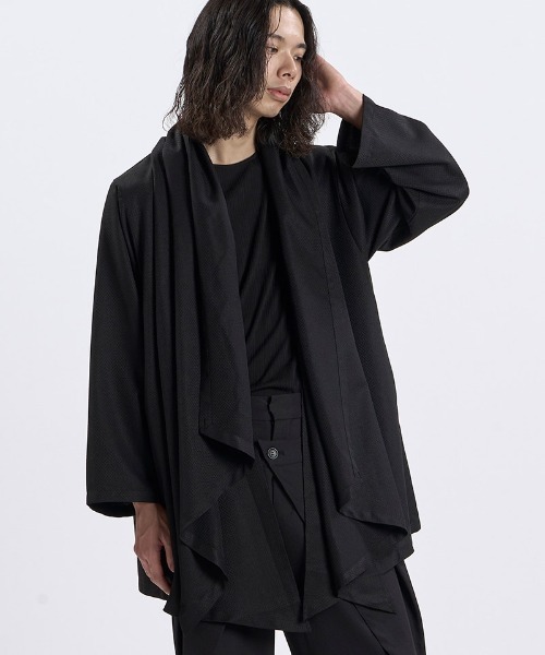 NO ID.(ノーアイディ)の「mj12002- フレキシブルレイヤードガウン(459006-587J)(その他アウター・メンズ・ネイビー/グレー/ブラック・ONE SIZE)」の10枚目の写真