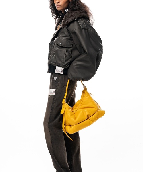 Maison MIHARA YASUHIRO(メゾンミハラヤスヒロ)の「【MIHARAYASUHIRO】DETACHABLE COLLAR FAUX LEATHER BLOUSON(ブルゾン・メンズ・ブラウン/ブラック・40)」の3枚目の写真