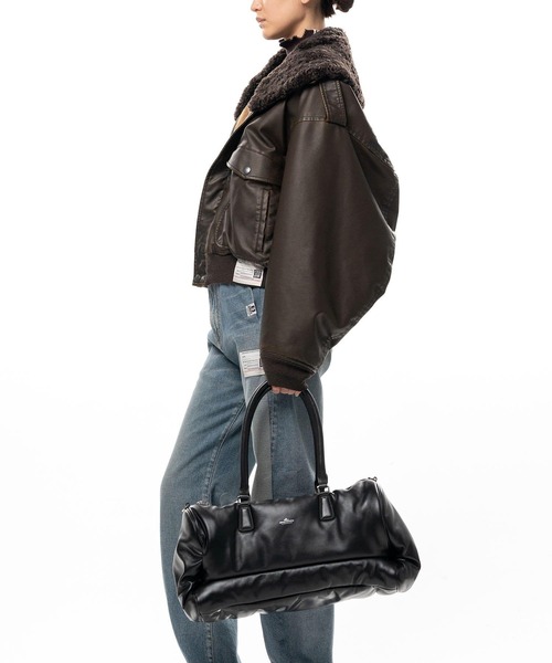 Maison MIHARA YASUHIRO(メゾンミハラヤスヒロ)の「【MIHARAYASUHIRO】DETACHABLE COLLAR FAUX LEATHER BLOUSON(ブルゾン・メンズ・ブラウン/ブラック・40)」の7枚目の写真