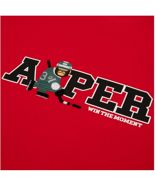 AAPE BY A BATHING APE（エーエイプバイアベイシングエイプ）の「AAPER "Ice hockey" CREW NECK SWEAT（スウェット・メンズ・オレンジ系9・SMALL/MEDIUM/LARGE/X-LARGE）」の3枚目の写真