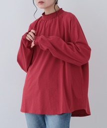 26AW コットンシャーリング長袖ラグランプルオーバー