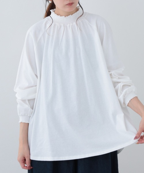 FUNALIVE(ファンアライブ)の「26AW コットンシャーリング長袖ラグランプルオーバー(Tシャツ/カットソー・レディース・ブラウン/ダークブルー/レッド/ブラック/アイボリー・M-L)」の20枚目の写真