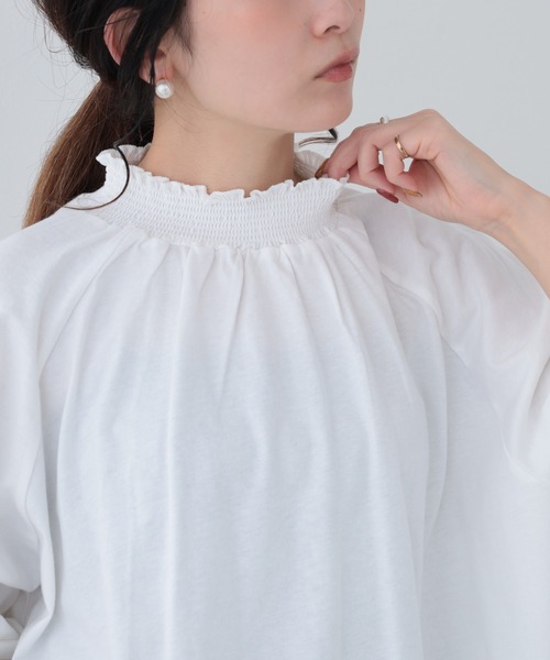 FUNALIVE(ファンアライブ)の「26AW コットンシャーリング長袖ラグランプルオーバー(Tシャツ/カットソー・レディース・ブラウン/ダークブルー/レッド/ブラック/アイボリー・M-L)」の22枚目の写真
