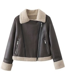 フェイクムートンボアショートジャケット