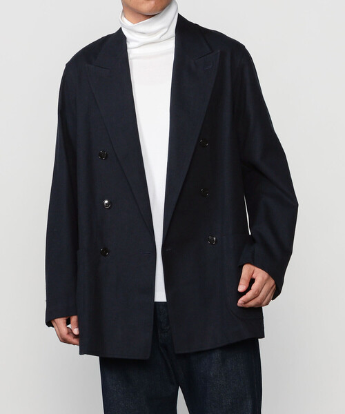 Bshop(ビショップ)の「CHEMISE D'ADAM | 〈別注〉SHIRT JACKET MEN(テーラードジャケット・メンズ・ネイビー・38/40)」の13枚目の写真
