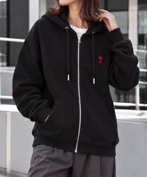 yield（イールド）の「【AMI PARIS】アミ パリス AMI DE COEUR ZIPPED HOODIE パーカー ジップアップ ジャケット（パーカー）」