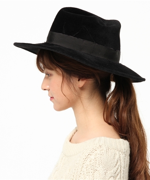 KIJIMA TAKAYUKI（キジマ　タカユキ）の「KIJIMA TAKAYUKI ハット（ハット・レディース・ブラック・FREE）」の2枚目の写真