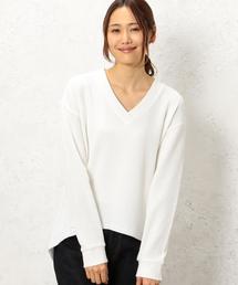 green label relaxing | CF BIGワッフル VN POカットソー◆(Tシャツ/カットソー)