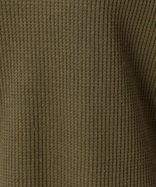 green label relaxing(グリーンレーベルリラクシング)の「CF BIGワッフル VN POカットソー◆(Tシャツ/カットソー・レディース・オフホワイト/ブラック/ダークグリーン/その他1・FREE)」の11枚目の写真