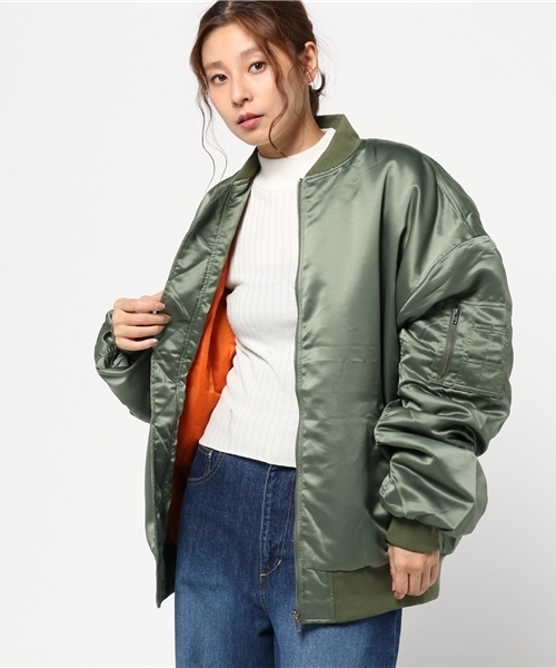WEGO（ウィゴー）の「WEGO/BIG MA-1（MA-1・レディース・パープル/ブラック/カーキ・FREE）」の16枚目の写真