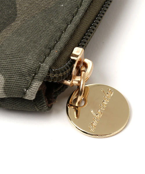 LuuNa（ルーナ）の「カモフラ クラッチバッグ バッグインバッグ（クラッチバッグ・レディース・カーキ/ベージュ・FREE）」の4枚目の写真