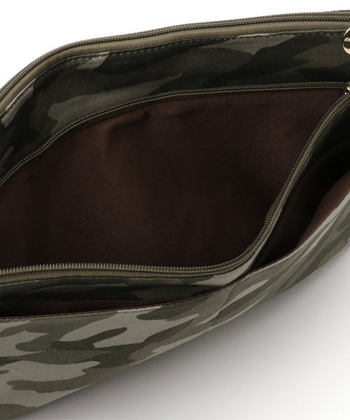 LuuNa（ルーナ）の「カモフラ クラッチバッグ バッグインバッグ（クラッチバッグ・レディース・カーキ/ベージュ・FREE）」の6枚目の写真