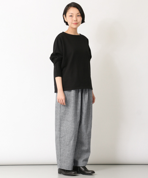 かぐれ(カグレ)の「かぐれ グレンチェックタックパンツ(その他パンツ・レディース・ブラック/ブラウン・FREE)」の2枚目の写真