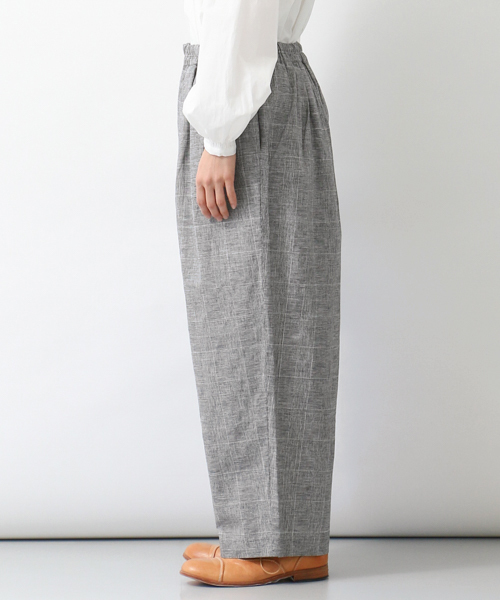 かぐれ(カグレ)の「かぐれ グレンチェックタックパンツ(その他パンツ・レディース・ブラック/ブラウン・FREE)」の16枚目の写真