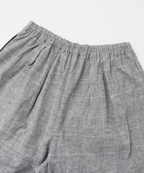 かぐれ(カグレ)の「かぐれ グレンチェックタックパンツ(その他パンツ・レディース・ブラック/ブラウン・FREE)」の7枚目の写真