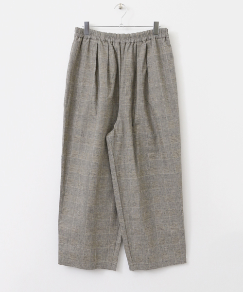 かぐれ(カグレ)の「かぐれ グレンチェックタックパンツ(その他パンツ・レディース・ブラック/ブラウン・FREE)」の4枚目の写真