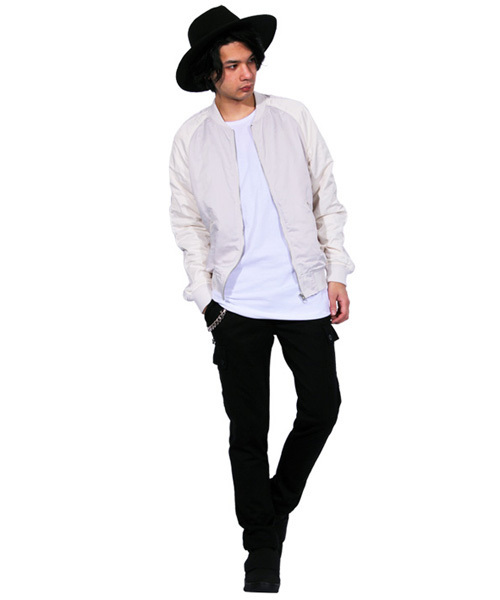 ８(eight)（エイト）の「スカジャン サテン（ブルゾン・メンズ・ブルー/グレー/カーキ/ブラック/ネイビー/ピンク・X-LARGE/MEDIUM/LARGE）」の8枚目の写真