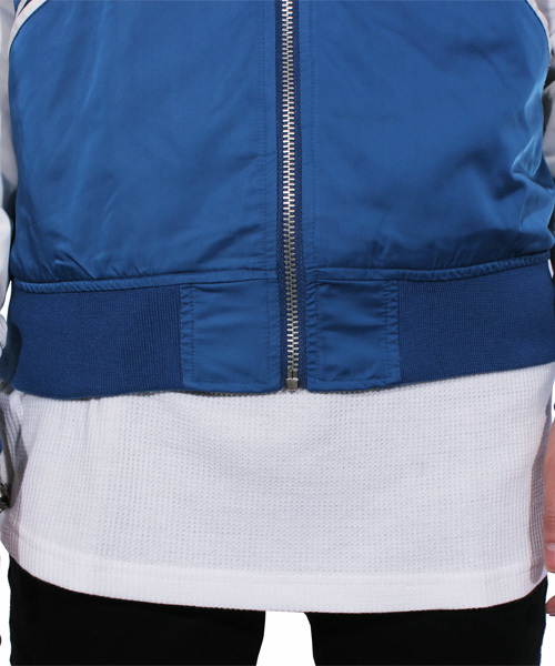 ８(eight)（エイト）の「スカジャン サテン（ブルゾン・メンズ・ブルー/グレー/カーキ/ブラック/ネイビー/ピンク・X-LARGE/MEDIUM/LARGE）」の19枚目の写真