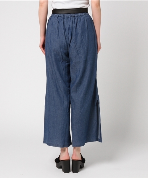 VENCEEXCHANGE（ヴァンスエクスチェンジ）の「サッシュ付刺繍使いデニムワイドパンツ（デニムパンツ・レディース・ネイビー/ブルー・MEDIUM）」の17枚目の写真