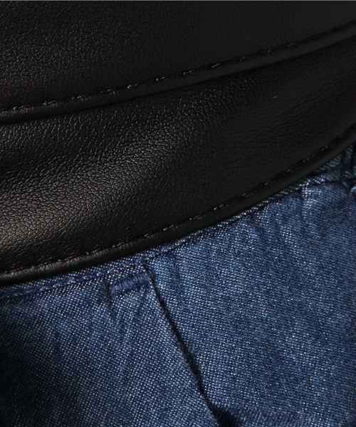 VENCEEXCHANGE（ヴァンスエクスチェンジ）の「サッシュ付刺繍使いデニムワイドパンツ（デニムパンツ・レディース・ネイビー/ブルー・MEDIUM）」の14枚目の写真