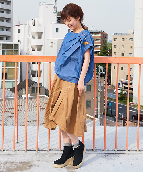 mercibeaucoup,(メルシーボークー)の「S 【別注】うすダン(シャツ/ブラウス・レディース・ブルー・01)」の7枚目の写真