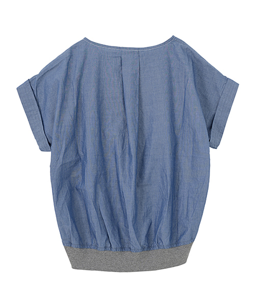 mercibeaucoup,(メルシーボークー)の「S 【別注】うすダン(シャツ/ブラウス・レディース・ブルー・01)」の10枚目の写真