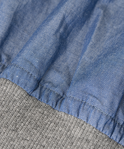 mercibeaucoup,(メルシーボークー)の「S 【別注】うすダン(シャツ/ブラウス・レディース・ブルー・01)」の12枚目の写真