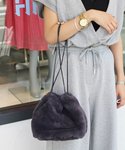 ivory court | FUR DRAWSTRING BAG:ファーポシェット◆(ショルダーバッグ)