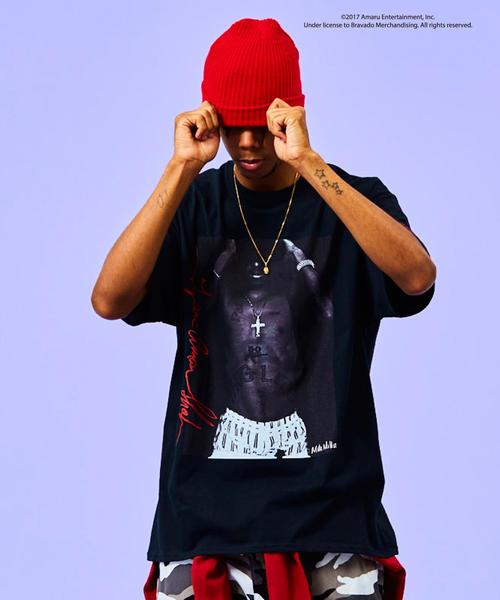 MONKEY TIME（モンキータイム）の「＜2PAC × monkey time＞ PHOTO PRINT TEE/Tシャツ ◆（Tシャツ/カットソー・メンズ・ホワイト/ブラック・LARGE/X-LARGE/SMALL/MEDIUM）」の2枚目の写真