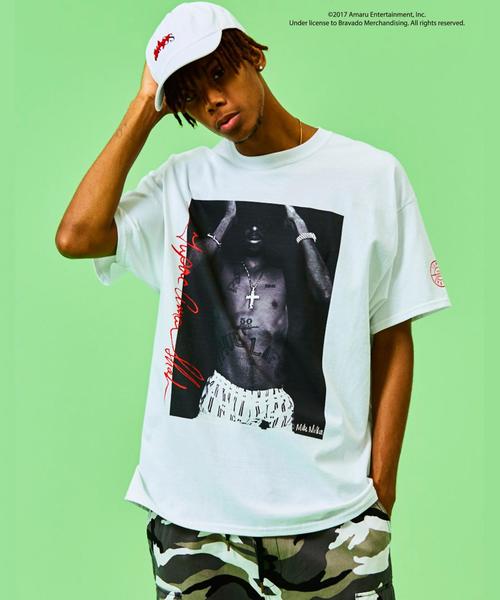MONKEY TIME（モンキータイム）の「＜2PAC × monkey time＞ PHOTO PRINT TEE/Tシャツ ◆（Tシャツ/カットソー・メンズ・ホワイト/ブラック・LARGE/X-LARGE/SMALL/MEDIUM）」の4枚目の写真