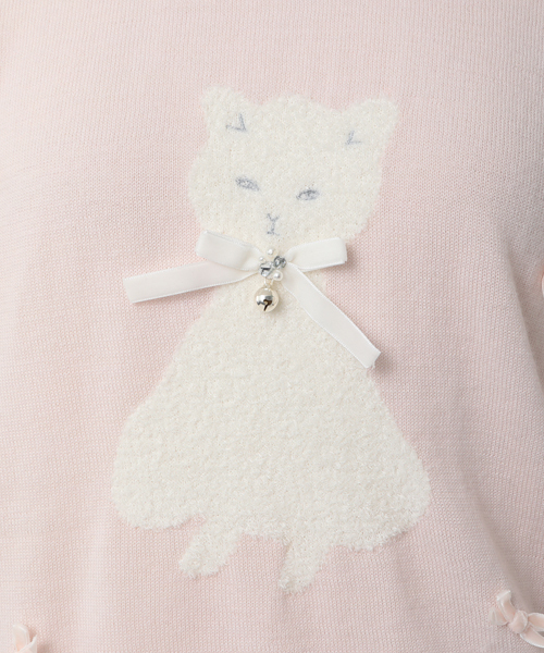mille fille closet タグ付未使用 プルオーバー　リボン　M mille fille closet by LODISPOTTO（ミルフィーユクローゼット