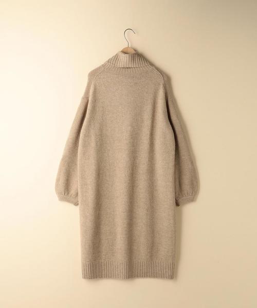 coen（コーエン）の「【手洗いできる】袖ボリュームタートルネックニットワンピース（ワンピース・レディース・ダークグレー/ベージュ/ピンク・FREE）」の17枚目の写真