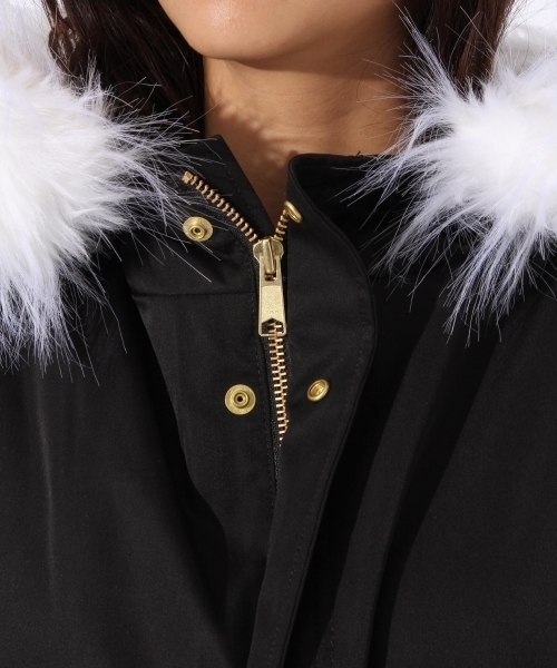 niko and...（ニコアンド）の「リッチFファーミリタリーコート【niko and ...】（ミリタリージャケット・レディース・カーキ/ブラック・LARGE/MEDIUM）」の19枚目の写真