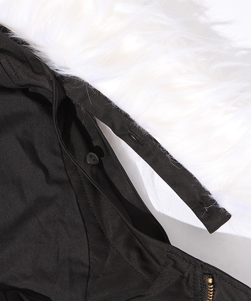 niko and...（ニコアンド）の「リッチFファーミリタリーコート【niko and ...】（ミリタリージャケット・レディース・カーキ/ブラック・LARGE/MEDIUM）」の21枚目の写真