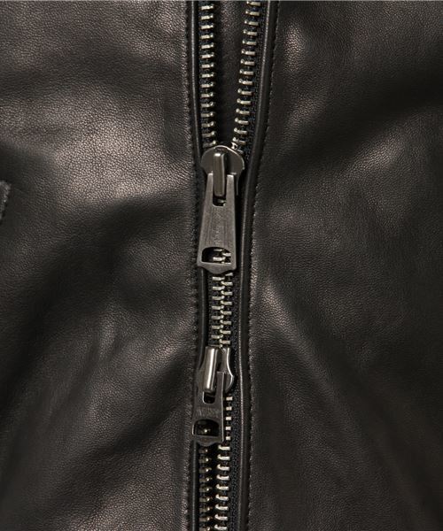 JACKROSE(ジャックローズ)の「ラムワックスネイキッドファーブルゾン(ブルゾン・メンズ・ブラック/キャメル・M/L/XL)」の8枚目の写真