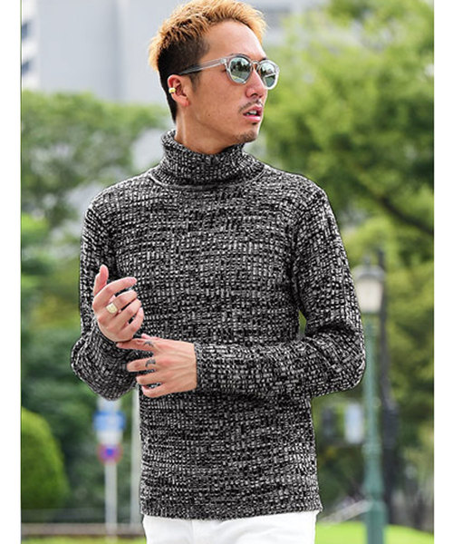 DIVINER（ディヴァイナー）の「リブタートルネックニット セーター（ニット/セーター・メンズ・ブラック系その他3/オフホワイト/ブラック系その他/グレー系その他/ブルー系その他/ブラック系その他2/ブラック・L/XL）」の6枚目の写真