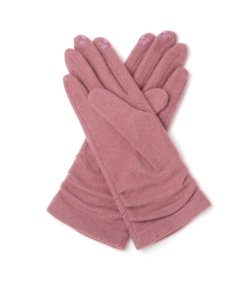 ANTEPRIMA/MISTO(アンテプリマミスト)の「タッチパネル対応 フィオーリ付きジャージグローブ/スマホ手袋/(手袋・レディース・ホワイト/ブラック/ブラウン/ピンク/グレー・ONE SIZE)」の20枚目の写真