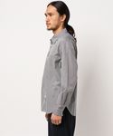 近年✨マーガレットハウエル SUPERFINE COTTON STRIPEシャツ MARGARET HOWELL SUPERFINE COTTON STRIPE SHIRTS 58BROWN