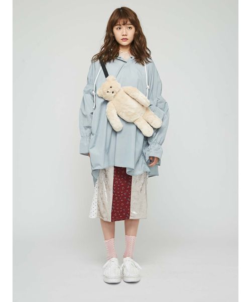 merry jenny（メリージェニー）の「パッチワークペンシルスカート（スカート・レディース・ブラック/ピンク/アイボリー・FREE）」の4枚目の写真