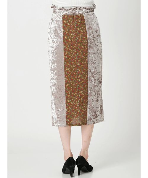 merry jenny（メリージェニー）の「パッチワークペンシルスカート（スカート・レディース・ブラック/ピンク/アイボリー・FREE）」の7枚目の写真