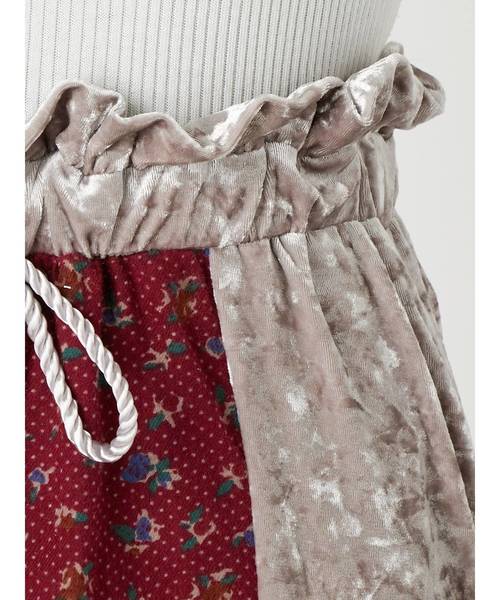 merry jenny（メリージェニー）の「パッチワークペンシルスカート（スカート・レディース・ブラック/ピンク/アイボリー・FREE）」の8枚目の写真