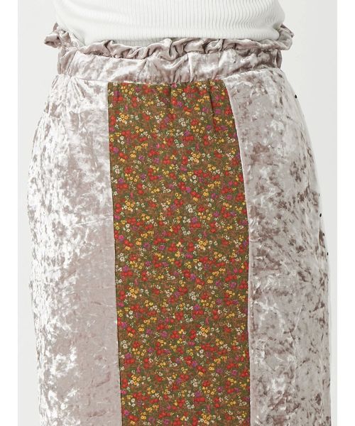 merry jenny（メリージェニー）の「パッチワークペンシルスカート（スカート・レディース・ブラック/ピンク/アイボリー・FREE）」の9枚目の写真