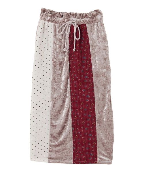 merry jenny（メリージェニー）の「パッチワークペンシルスカート（スカート・レディース・ブラック/ピンク/アイボリー・FREE）」の14枚目の写真