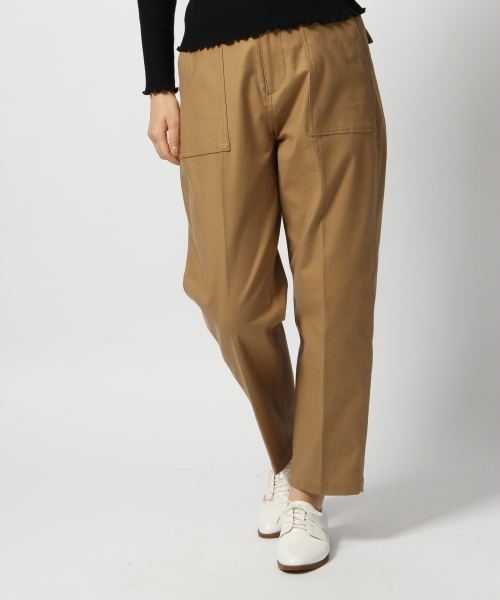 GLOBAL WORK（グローバルワーク）の「【WEB限定サイズ有】バルドマンベイカーパンツ/794486（その他パンツ・レディース・ネイビー/ブラウン/カーキ・SMALL/MEDIUM/X-LARGE/XX-LARGE）」の2枚目の写真