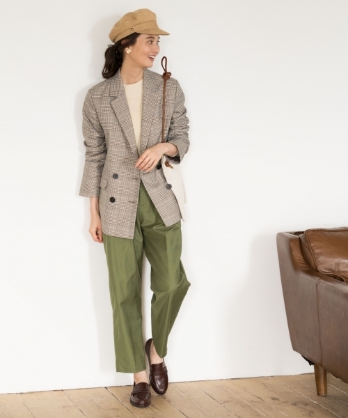 GLOBAL WORK（グローバルワーク）の「【WEB限定サイズ有】バルドマンベイカーパンツ/794486（その他パンツ・レディース・ネイビー/ブラウン/カーキ・SMALL/MEDIUM/X-LARGE/XX-LARGE）」の4枚目の写真